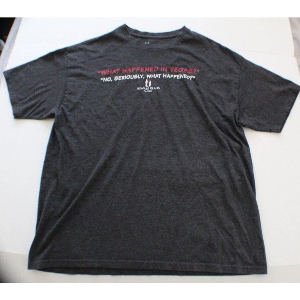 Treasure Island Souvenir What Happened in Vegas‎ Shirt - Size XL